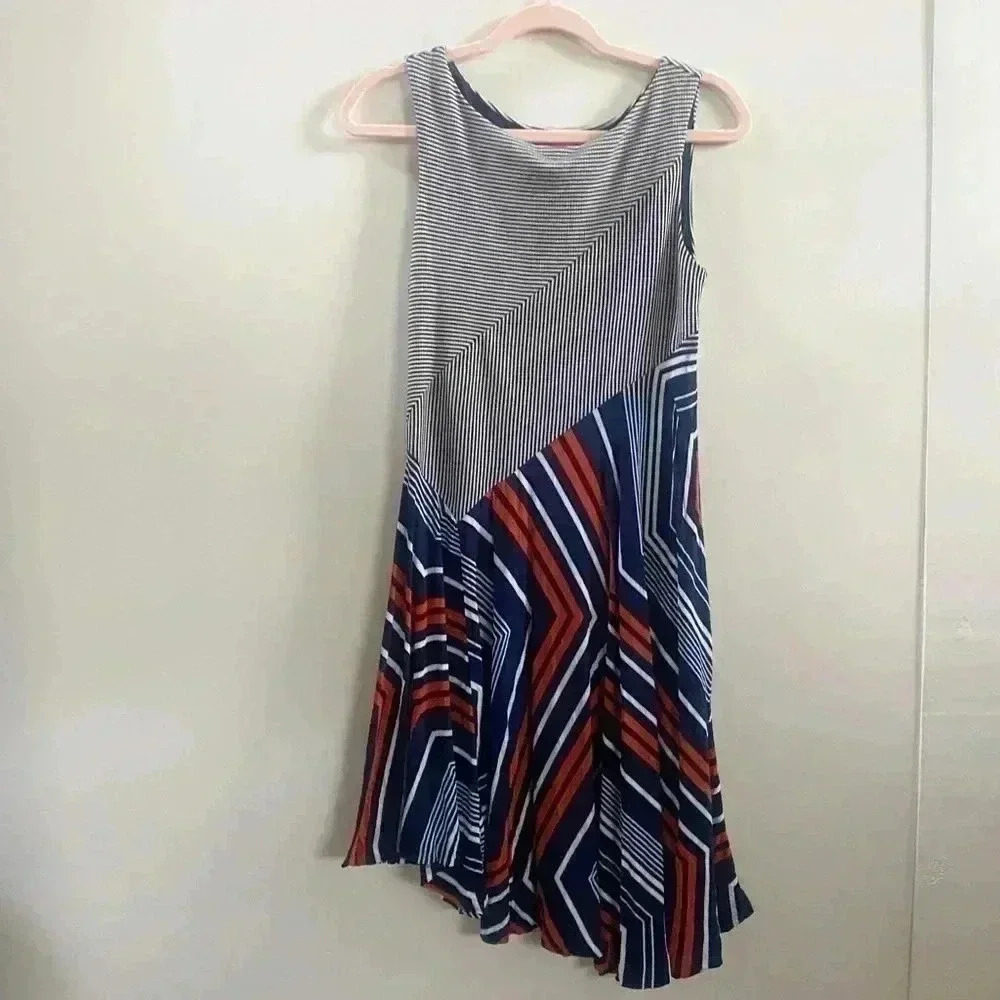 Anthropologie Maeve mixed print‎ dress XS